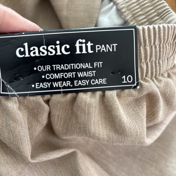 alfred dunner classic fit pants camel 10 - Picture 3 of 6